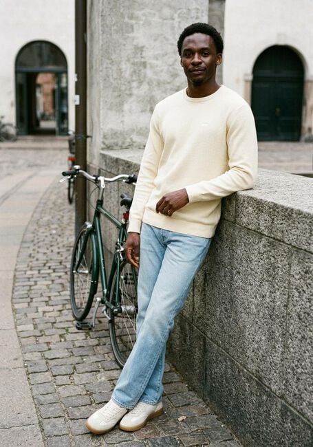 Creme LEVI'S Trui LIGHTWEIGHT HM SWEATER RUTABAGA PIQUE - large