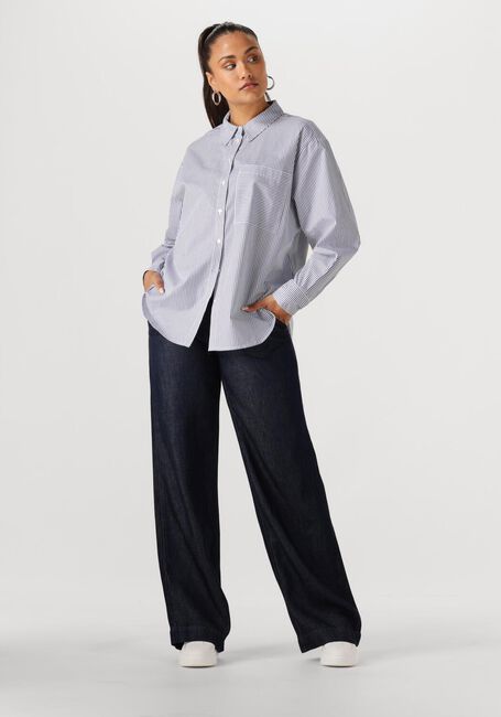 Blauwe ANOTHER LABEL  STELLA SHIRT L/S - large