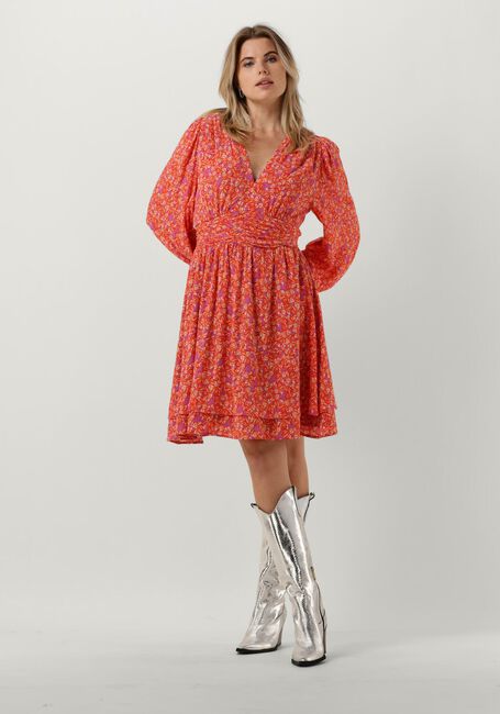 CIRCLE OF TRUST Mini robe ELVY DRESS en orange - large