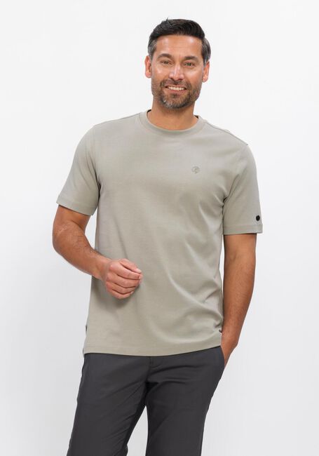 CAST IRON T-shirt REGULAR FIT INTERLOCK Kaki - large