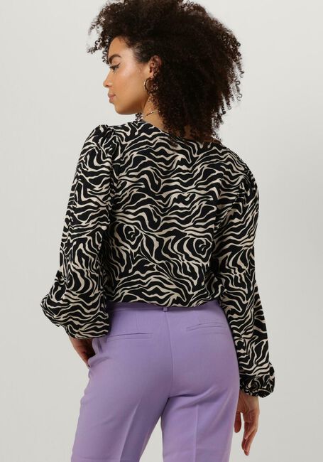 Zwarte OBJECT  OBJLEONORA L/S V-NECK TOP - large
