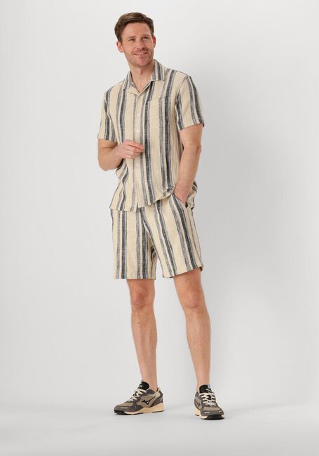 ANERKJENDT Chemise décontracté AKLEON STRUCTURE S/S SHIRT en beige - large