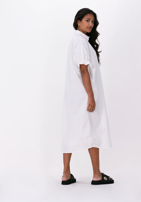 OBJECT Robe midi DORA LONG SHIRT DRESS en blanc - large