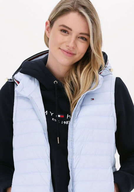 Lichtblauwe TOMMY HILFIGER Bodywarmer TH ESS LW DOWN VEST - large