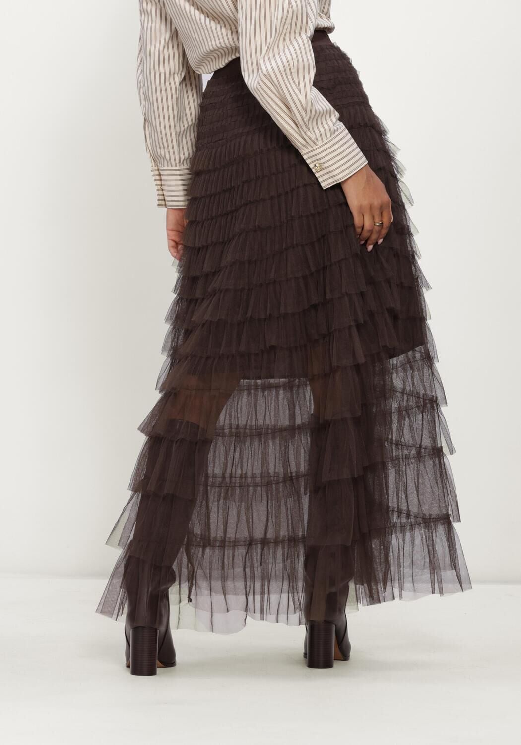 CO'COUTURE Jupe maxi 34238 JADECC SKIRT en marron - large