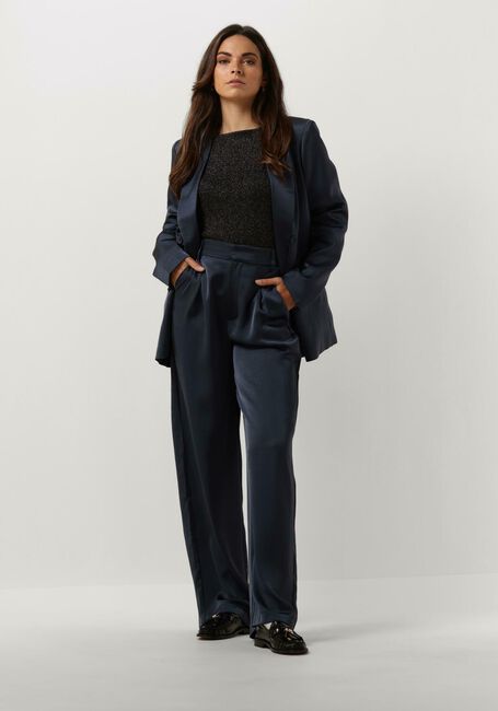 Donkerblauwe NEO NOIR Pantalon ALESSANDRA HEAVY SATEEN PANTS Donkerblauwe NEO NOIR Pantalon ALESSANDRA HEAVY SATEEN PANTS - large