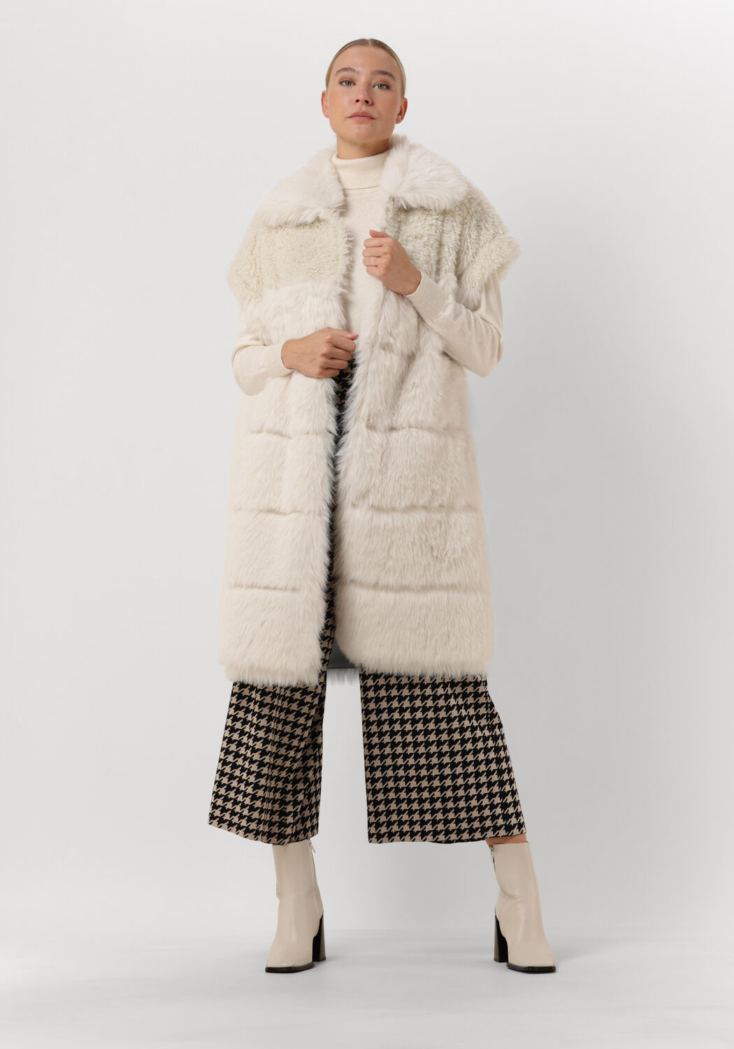 Creme BEAUMONT Bodywarmer SOFT MIXED REVERSIBLE BODY Omoda