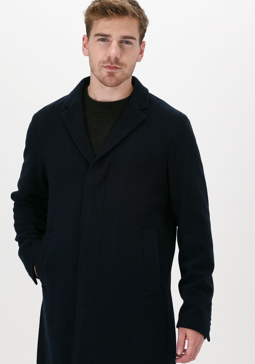 SELECTED HOMME Manteau HAGEN W COAT B DARK Bleu fonce Omoda