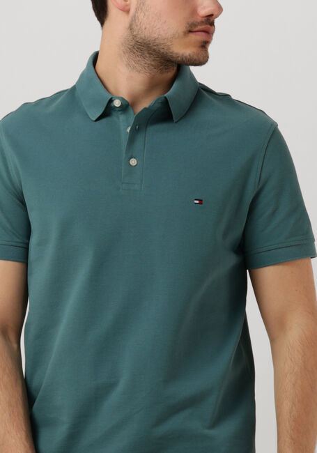 Donkergroene TOMMY HILFIGER Polo 1985 SLIM POLO - large