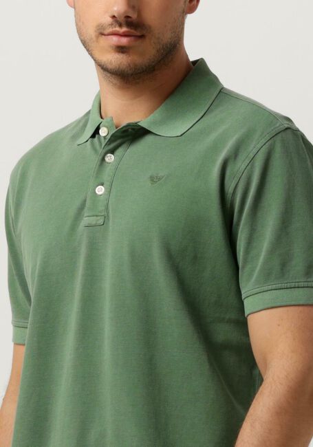 PME LEGEND Polo SHORT SLEEVE POLO PIQUE GARMENT DYE en vert - large