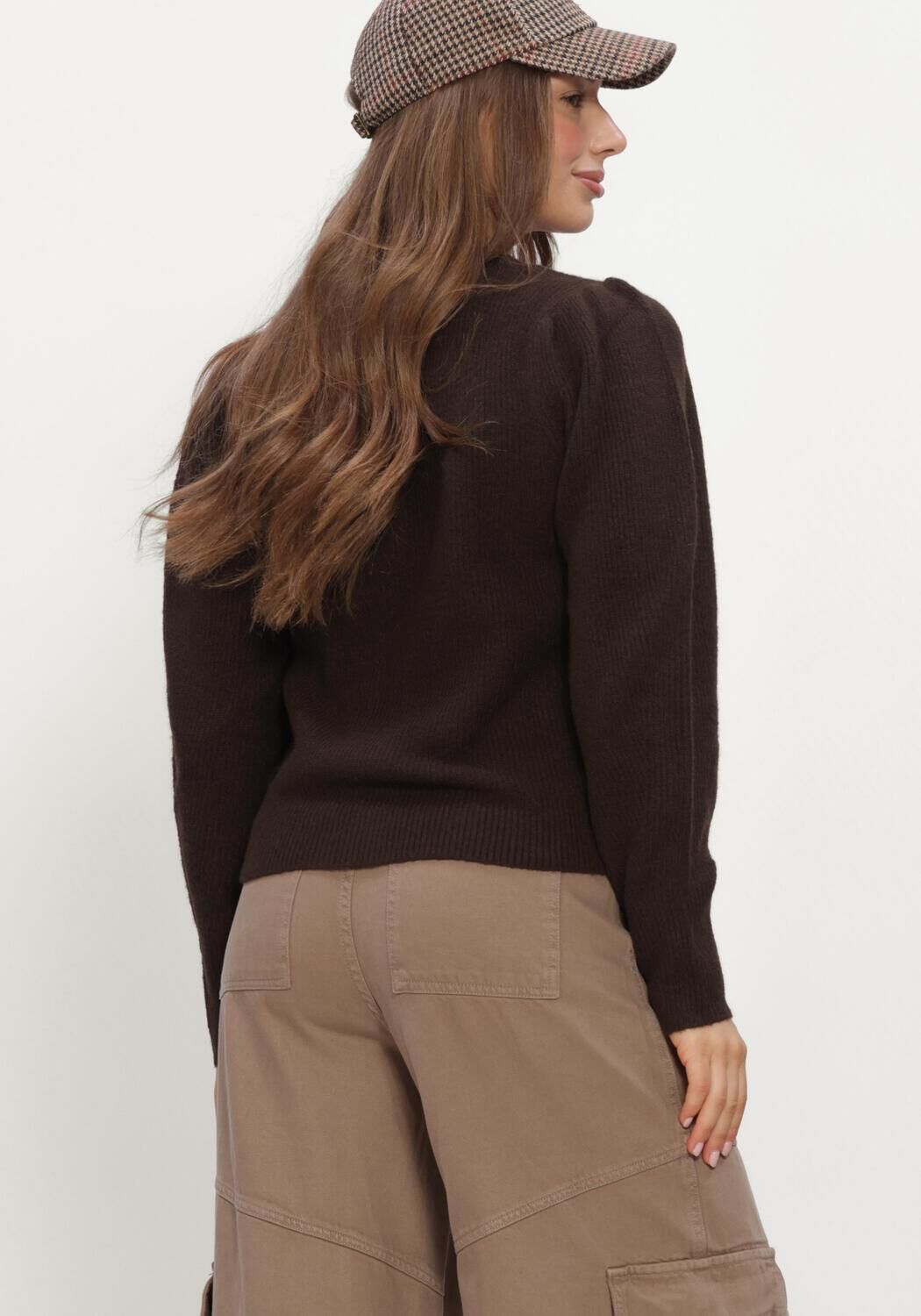 Bruine NEO NOIR Trui NUNA KNIT CARDIGAN - large