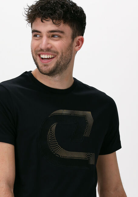 Zwarte CRUYFF T-shirt JULIEN TEE - 95 / 5 COTTON / ELASTHAN - large