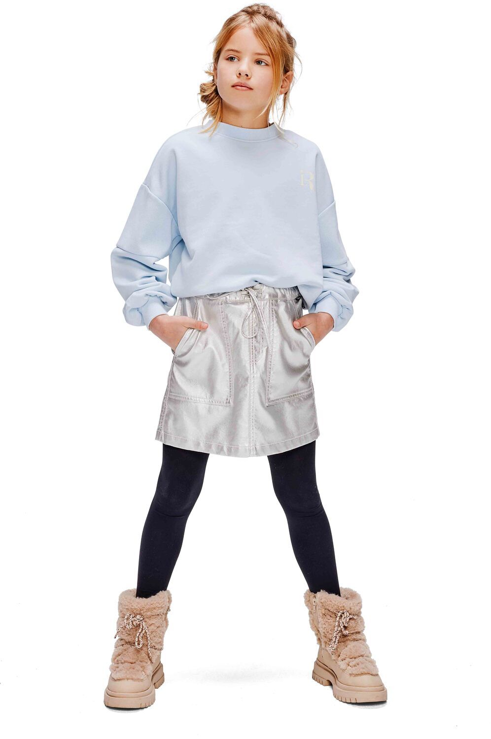 Lichtblauwe RETOUR Sweater BETH 2 - large