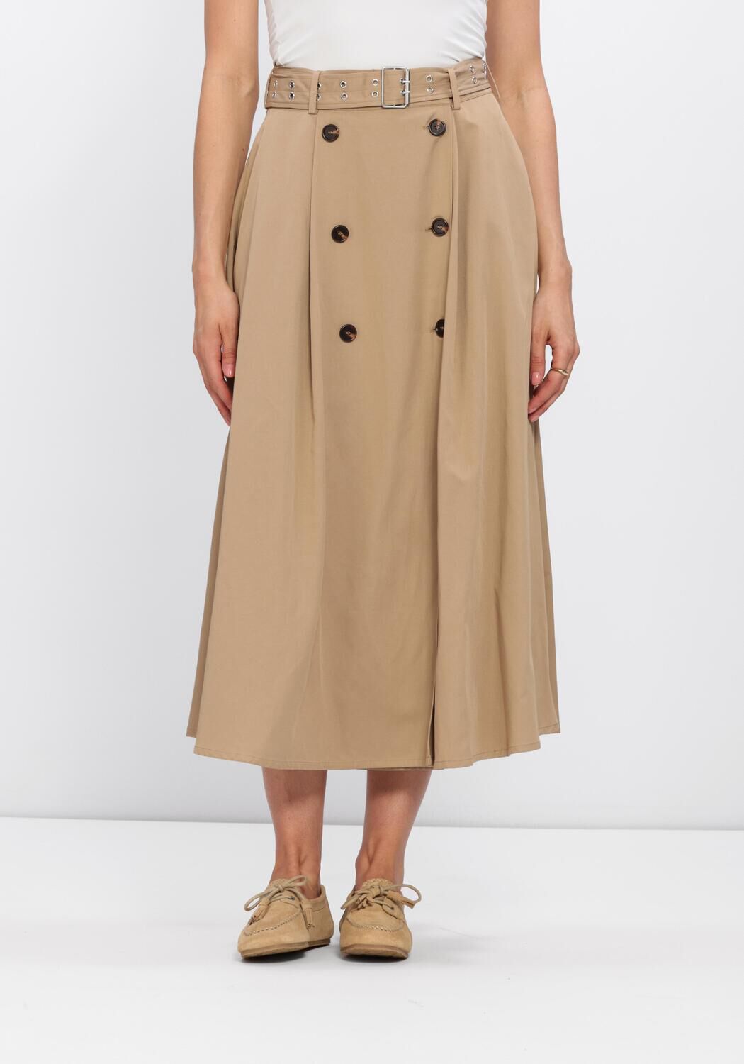 Y.A.S. YASTIMALA HW LONG TRENCH SKIRT Jupes en camel - large