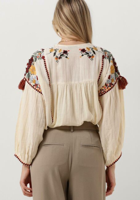 Gebroken wit SUMMUM  TOP MULTI EMBROIDERY TOP MULTI EMBROIDERY - large