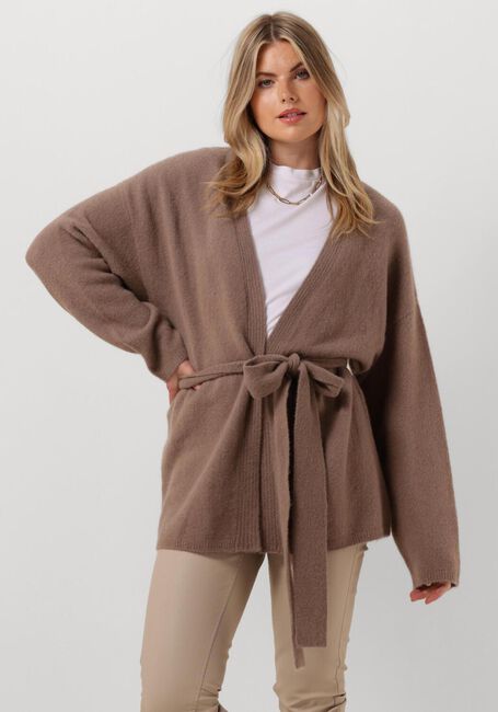 KNIT-TED Gilet SILVIE en taupe - large