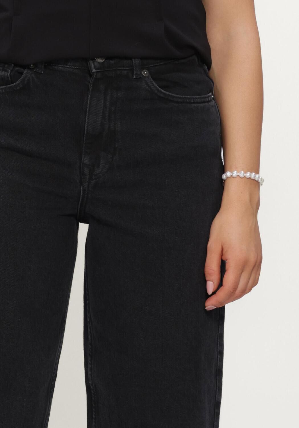 Zwarte SELECTED WOMEN Straight leg jeans SLWBARREL BEA-KORI HW JEANS - large