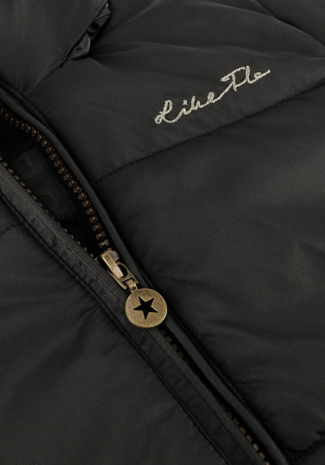 Zwarte LIKE FLO Gewatteerde jas AELIN - large