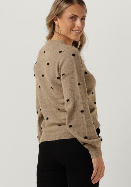 Beige OBJECT Trui JEVE NONSIA L/S PULLOVER - large