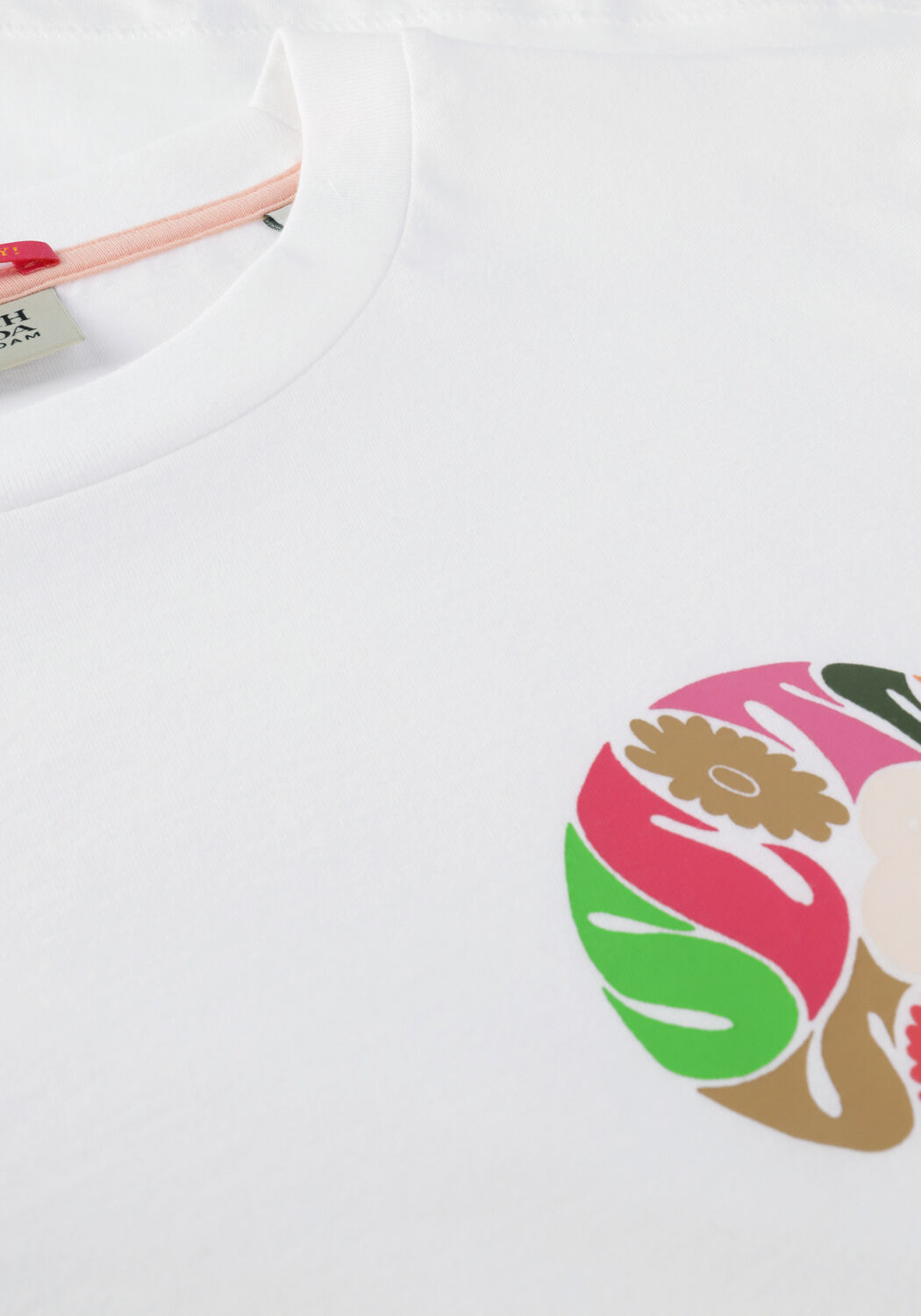 Witte SCOTCH & SODA T-shirt COTTON IN- CONVERSION REGULAR FIT T-SHIRT - large