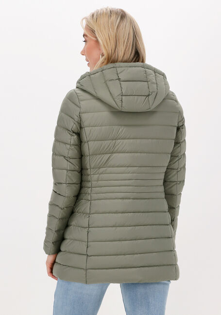 Donkergroene BEAUMONT Gewatteerde jas LONG HOODED JACKET - large
