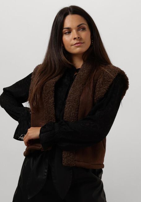Bruine POM AMSTERDAM Gilet GILET - LAMMY BROWN - large