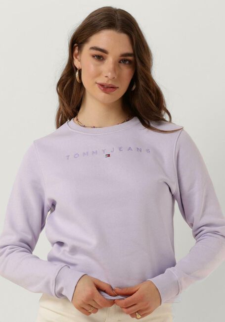 TOMMY JEANS Pull TJW REG TONAL LINEAR CREW Lilas - large