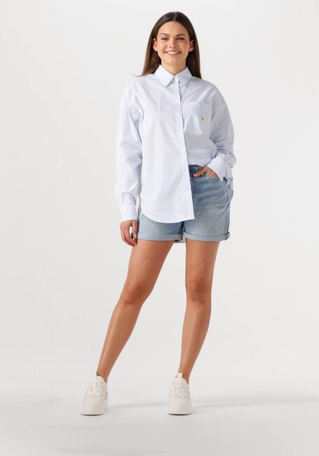 CALVIN KLEIN Pantalon courts MOM SHORT Bleu clair - large