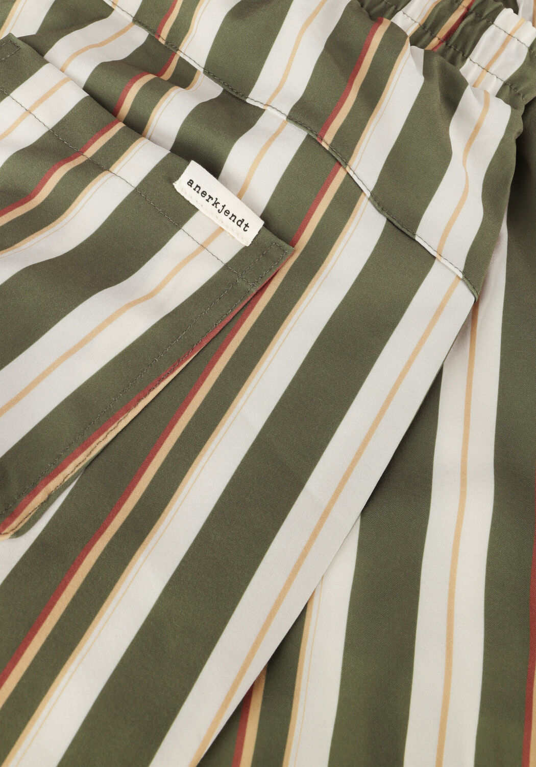 Olijf ANERKJENDT Zwembroeken AKSHARK AOP SWIMSHORTS - large