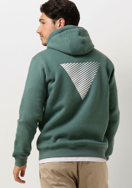 PURE PATH Pull HOODIE WITH FRONT AND TRIANGLE BACK PRINT en vert - large