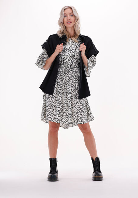 Multi SCOTCH & SODA Mini jurk T-SHIRT SHAPE DRESS WITH FLOUNCE SLEEVES - large