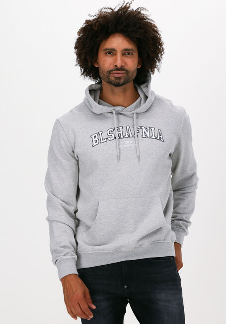 Lichtgrijze BLS HAFNIA Sweater VARSITY ARCH HOODIE - large