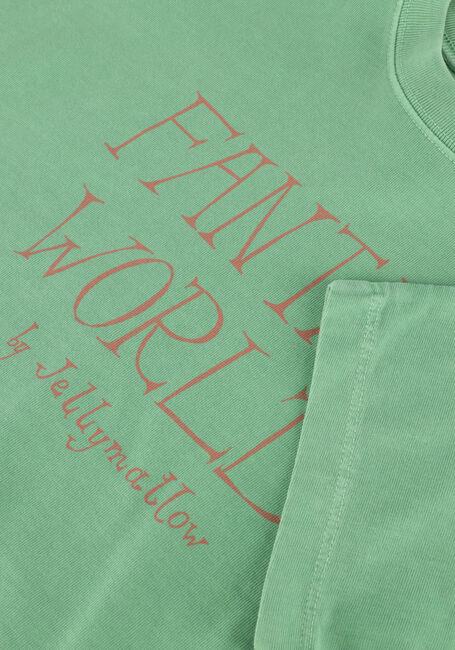 Jelly Mallow T-shirt FANTASY WORLD CROPPED T-SHIRT Menthe - large