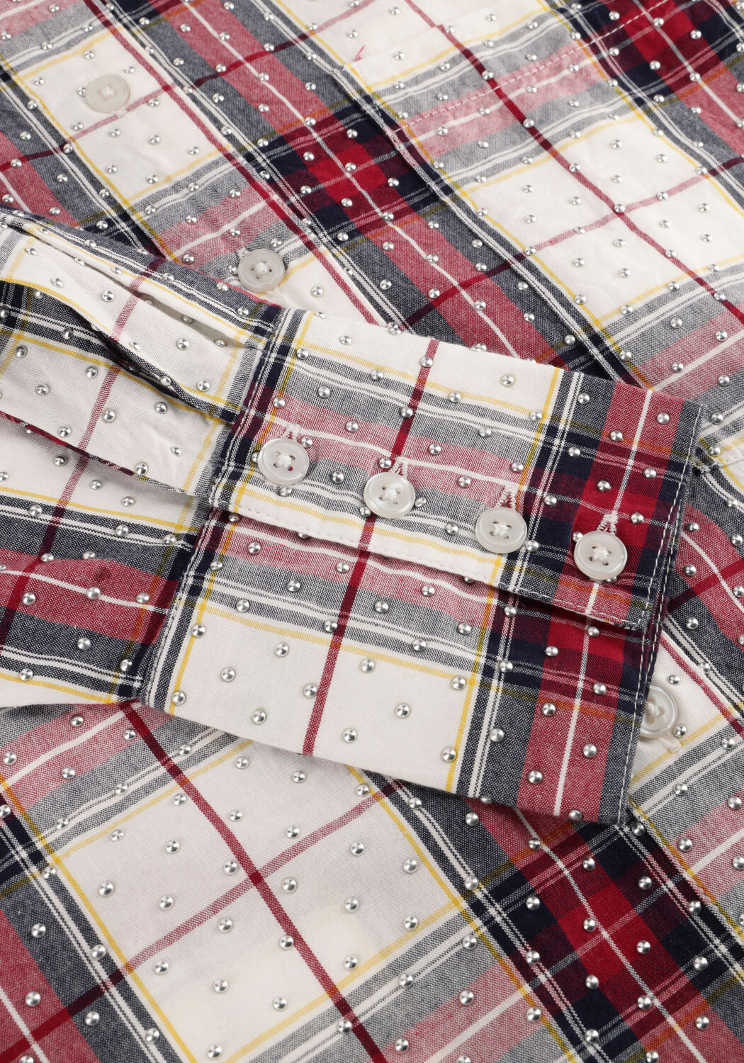 Multi ALIX THE LABEL  STUDDED OVERSIZED BLOUSE - large