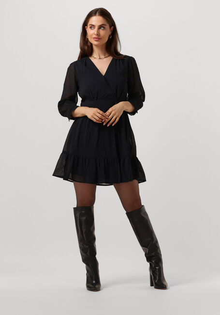 SCOTCH & SODA Mini robe WRAP MINI DRESS en noir - large