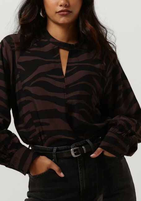 OBJECT OBJCIRA L/S TOP Blouses en marron - large