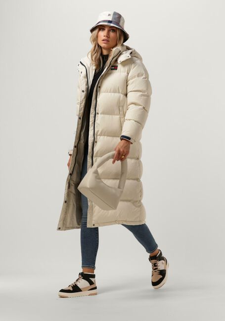 Beige TOMMY JEANS Gewatteerde jas TJW ALASKA LONG PUFFER - large