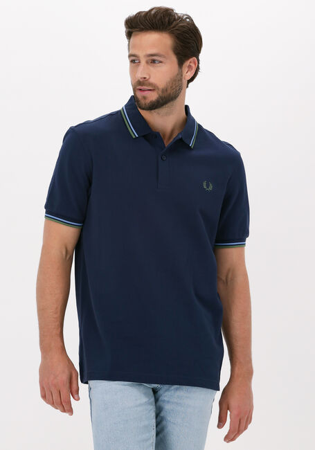 fred perry polo blauw