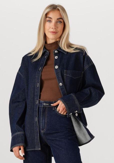 Donkerblauwe EDITED  HALEY DENIM SHIRT - large