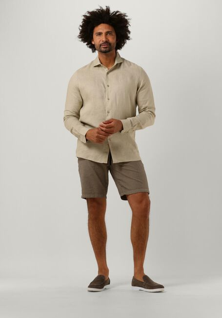 DSTREZZED Pantalon courte LANCASTER JOGGER SHORTS SEERSUCKER STRIPE en marron - large