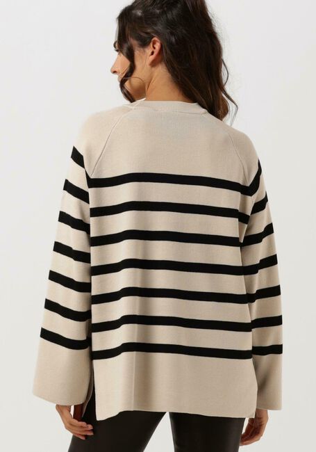 OBJECT Pull OBJESTER LS KNIT TOP en beige - large