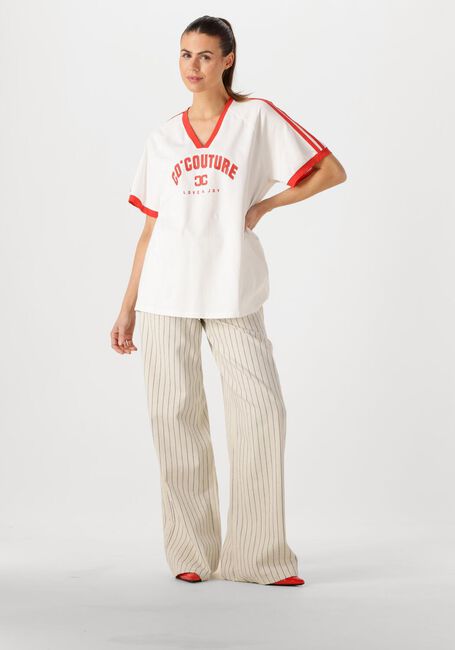 CO'COUTURE T-shirt SIARACC OVERSIZE SPORTY V-TEE en blanc - large