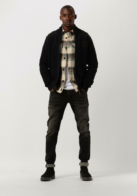 Zwarte PME LEGEND Vest ZIP JACKET COTTON STRUCTURE KNIT - large