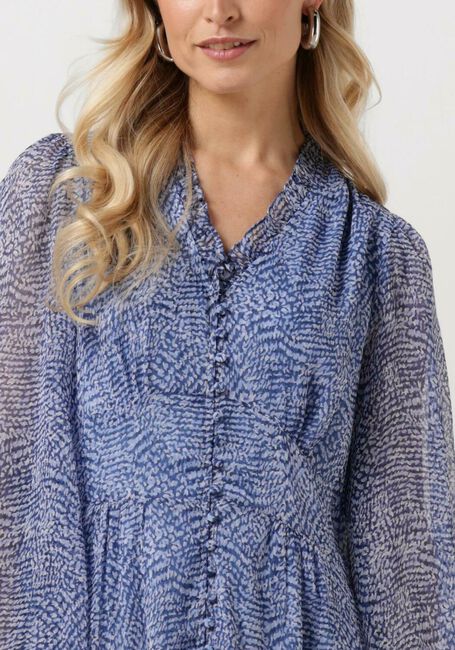 NEO NOIR Robe midi NIMES GRAPHIC MOOD DRESS en bleu - large