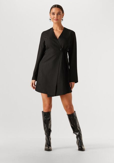 Zwarte NEO NOIR Mini jurk SENDRA EYELET DRESS - large