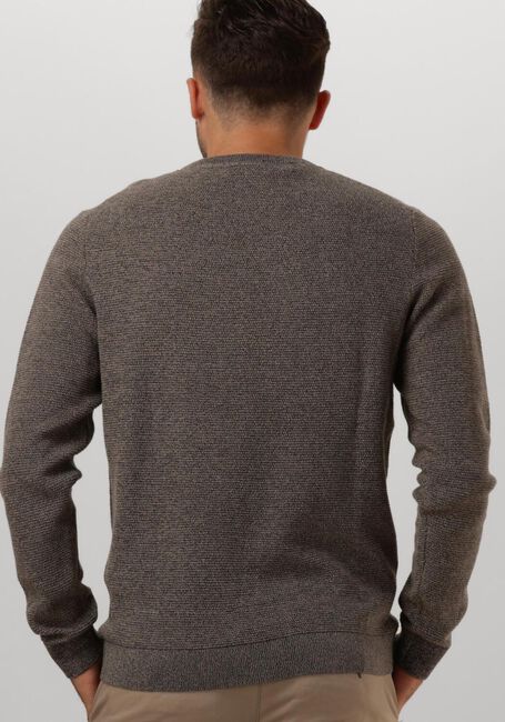 Grijze SELECTED HOMME Trui SLHROSS LS KNIT STRUCTURE CREW NECK NOOS - large
