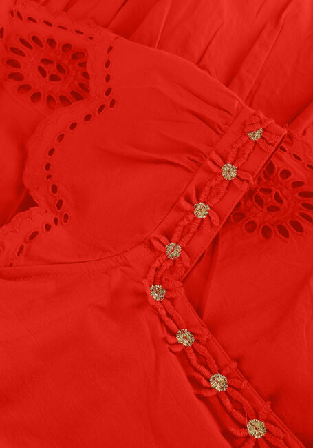 SCOTCH & SODA Robe midi LAYERED MIDI BRODERIE ANGLAISE DRESS en rouge - large
