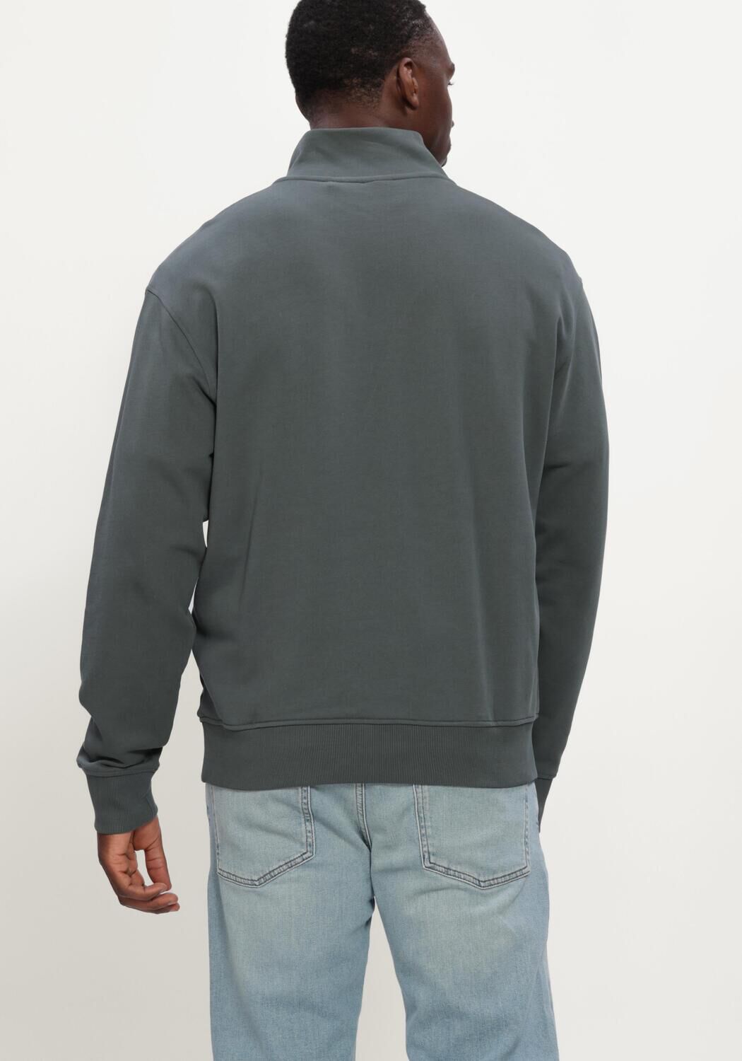 Groene BOSS ORANGE Sweater ZE SMALLZIP - large