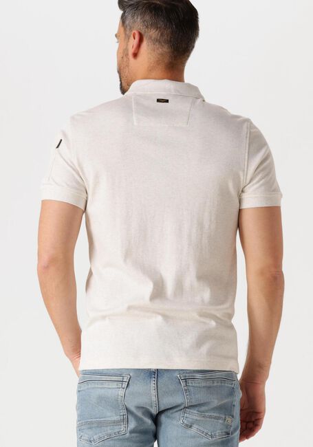Beige PME LEGEND Polo SHORT SLEEVE POLO INTERLOCK MELANGE ZIP - large