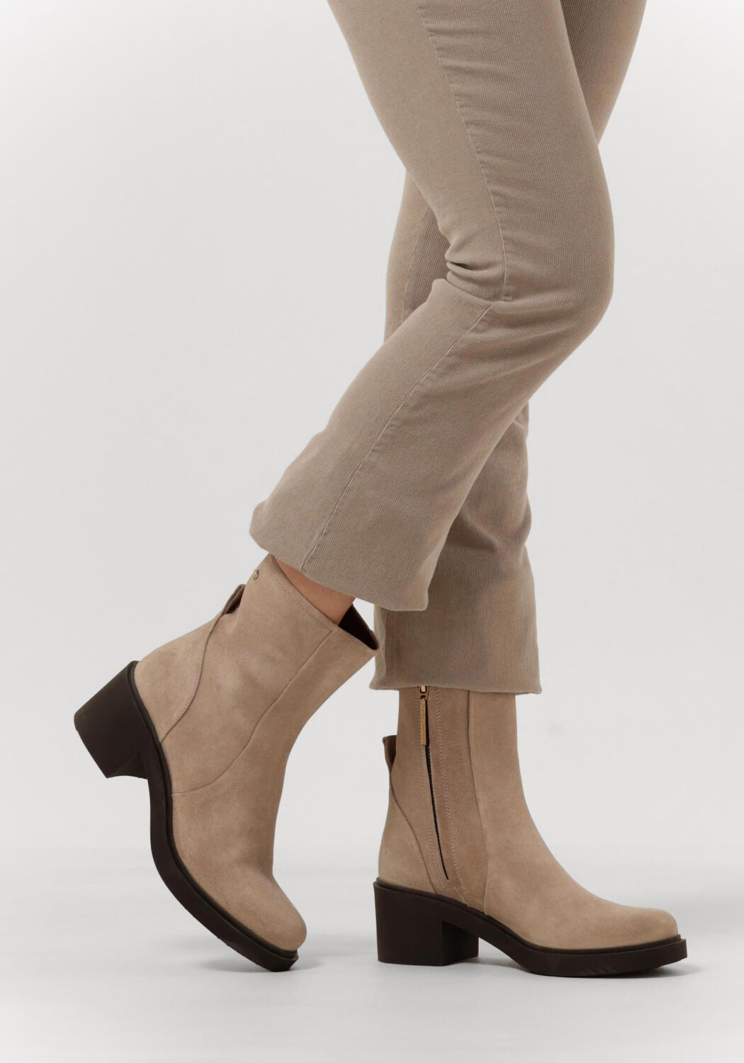 Beige FRED DE LA BRETONIERE Enkellaarsjes 183010289 - large